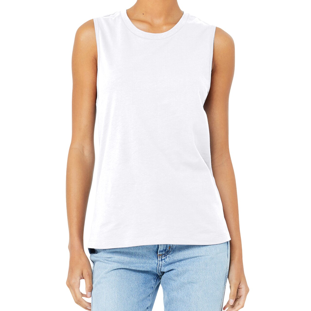 BELLA + CANVAS Women's Jersey Muscle Tank, Yoga Sleeveless Top